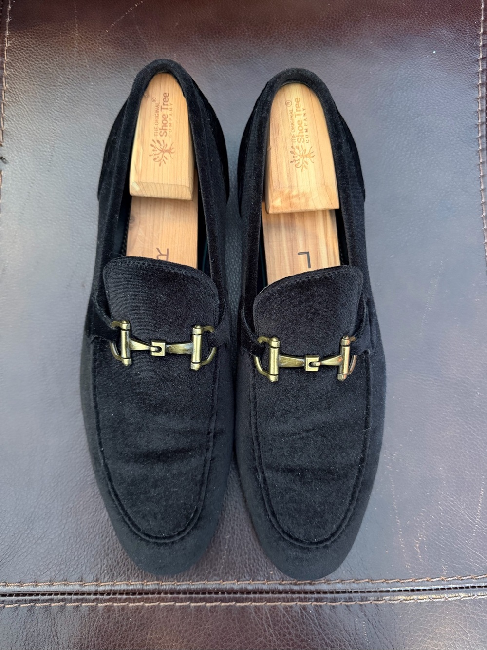 Steve Madden P-Mende Men’s Black Velvet Slip-On Loafers, Size 11.5